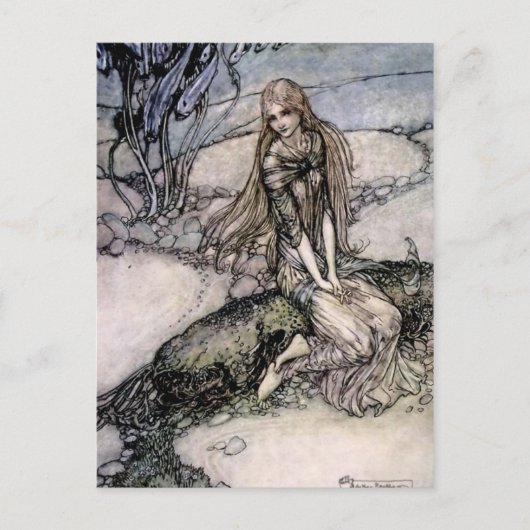 Arthur Rackham-sprookjeskunst uit “Undine” Briefkaart (Voorkant)