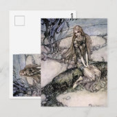 Arthur Rackham-sprookjeskunst uit 'Undine' Briefkaart (Voorkant / Achterkant)