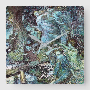 Arthur rackham vierkante klok