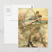 Arthur Rackham's Faeries in vlucht Briefkaart (Voorkant / Achterkant)