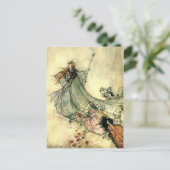 Arthur Rackham's Fairy Queen Briefkaart (Staand voorkant)