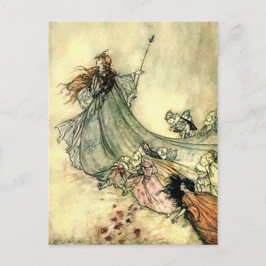 Arthur Rackham's Fairy Queen Briefkaart (Voorkant)