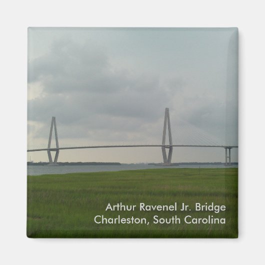 Arthur Ravenel Jr. Bridge Magnet - Charleston, SC (Devant)