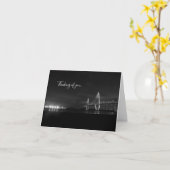 Arthur Ravenel Nacht Pano Grayscale Denken Kaart (Gele Bloem)