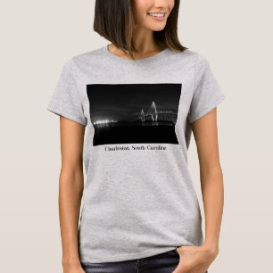 Arthur Ravenel Night Pano Grijswaarden T-shirt
