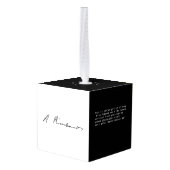 Arthur Rimbaud Cube Ornament (Achter hoekig)