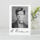 Arthur Rimbaud Kaart (Staand voorkant)