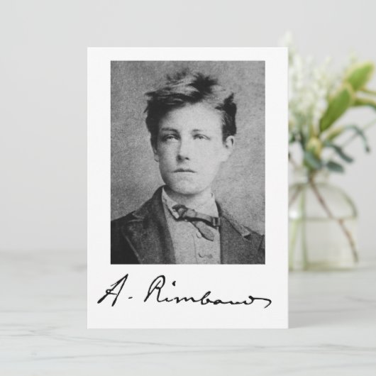 Arthur Rimbaud Kaart (Staand voorkant)