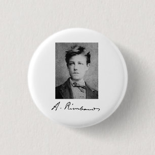 Arthur Rimbaud Ronde Button 3,2 Cm