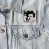 Arthur Rimbaud Vierkante Button 5,1 Cm (In situ)
