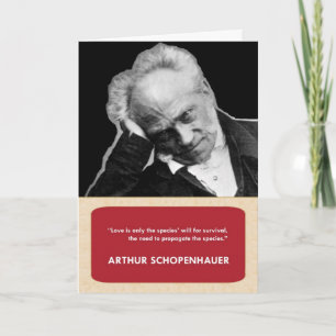 Arthur Schopenhauer Carte anti-Saint-Valentin