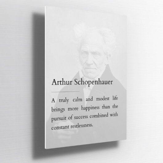 Arthur Schopenhauer Poster de citas inspiradoras