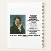 Arthur Schopenhauer Talent contre Genius Citation (Dos)
