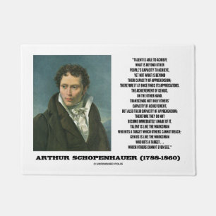 Arthur Schopenhauer Talent Versus Genius Quote Deurmat