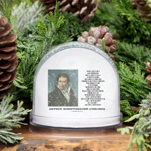 Arthur Schopenhauer Talent Versus Genius Quote Sneeuwbol (Winter)