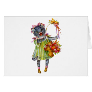 Arthur Theile Kitty Chat avec panier à fleurs