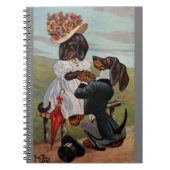 Arthur Thiele Dachshund propose un Carnet Spiral (Devant)