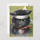 Arthur Thiele - Kat met kiespijn Briefkaart (Voorkant / Achterkant)