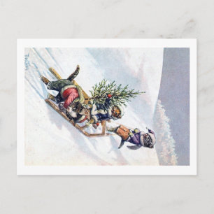 Arthur Thiele - Katten Breng een kerstboom mee naa Feestdagenkaart