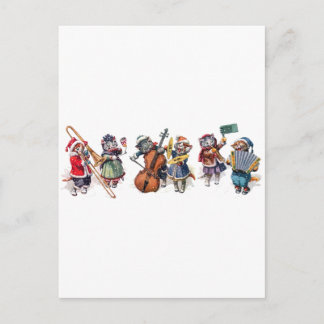 Arthur Thiele - Katten spelen orkest in de sneeuw. Briefkaart