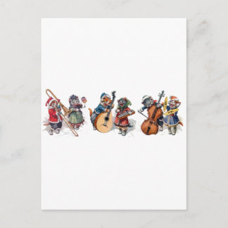 Arthur Thiele - Kattenorkest in de sneeuw Briefkaart