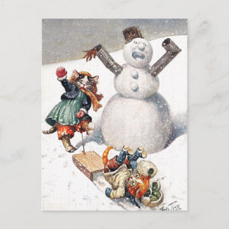 Arthur Thiele - Kittens Neem een Tumble in de Snee Briefkaart