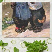 Arthur Thiele - liefdevolle landkatten Theedoek (Gevouwen)