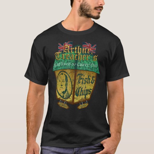  Arthur Treacheru2019s Fish & Chips 1969 Te T-shirt (Voorkant)