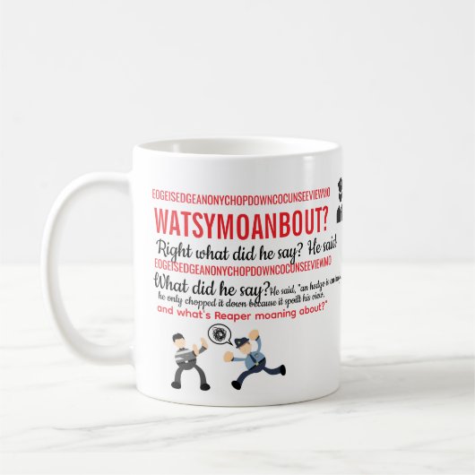 Arthur Webley MUG Hot Fuzz (Gauche)