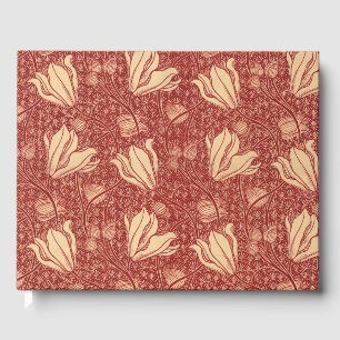 Arthur Wilcock The Lily Vintage Bloem Rood Patroon Gastenboek