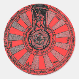 Arthur's rondetafel ronde sticker