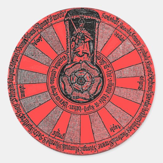 Arthur's rondetafel ronde sticker (Voorkant)