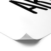 Arti-choke Funny Veggie Artichoke Pun Poster (Hoek)