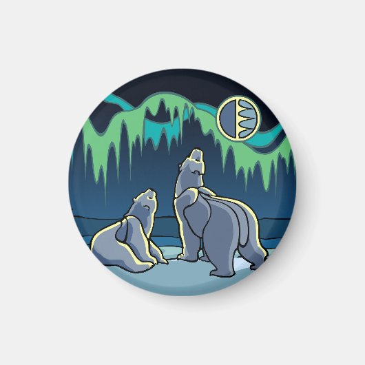 Artic Art Frigo Magnet Ours Polaire Cadeaux d'Art (Devant)