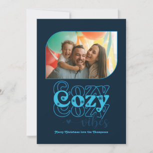 Artic Groove Gezellige Sfeer Alleen Kerst Foto Feestdagenkaart