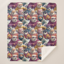 Artic Polar Bears Ski Club Sherpa Deken