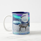 Artic Reindeer & Santa Claus Imaginaire Mug (Gauche)