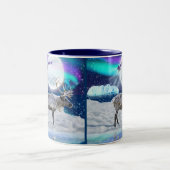 Artic Reindeer & Santa Claus Imaginaire Mug (Centre)