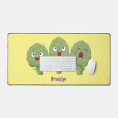 Artichauts chantants mignons dessin animé végétal (Clavier et souris)