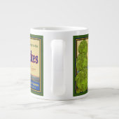 Artichauts Drôle Art Vintage Grand Café Mug (Dos)
