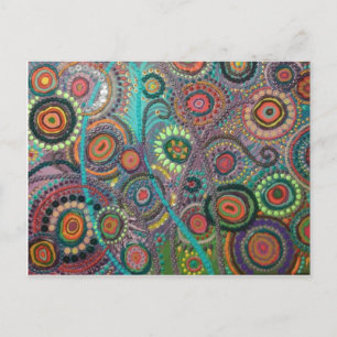 Artichicks art sur une carte postale (Peacock)