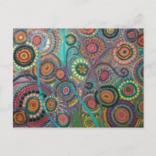 Artichicks art sur une carte postale (Peacock) (Devant)