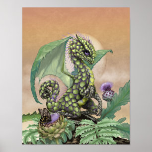 Artichoke Dragon 11x14 (4x6 en hoger) Poster