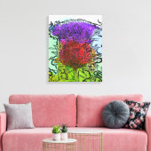 ARTICHOKE FLOWER CANVAS AFDRUK (Insitu (Woonkamer))