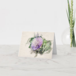 Artichoke Flower Kaart