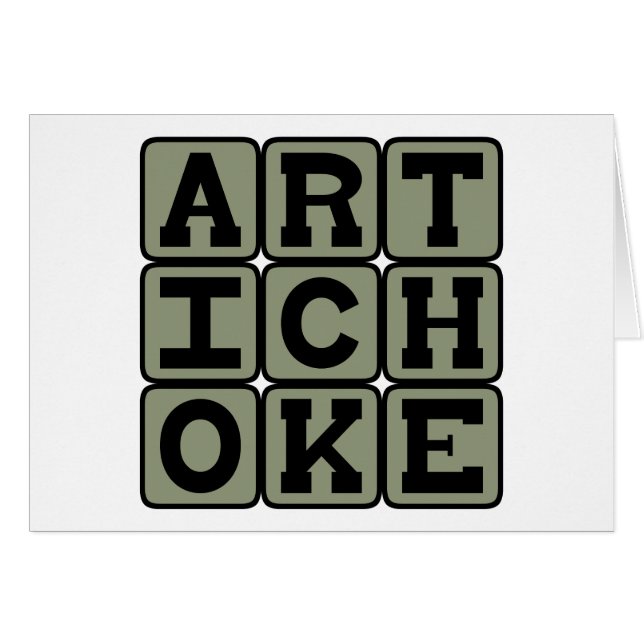 Artichoke, Heirloom Vegetable (Voorkant Horizontaal)