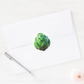 Artichoke Plastic 3D - Étiquette rond brillant (Enveloppe)