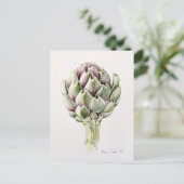 Artichoke Study 1993 Briefkaart (Staand voorkant)