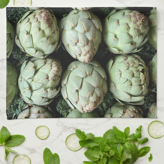 Artichokes Theedoek (Gevouwen)