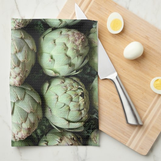Artichokes Theedoek (Quarter Fold)